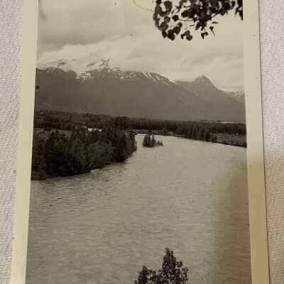 ‘Bulkley River in spate Smithers Spring 1942’