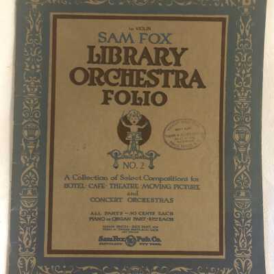 '1st Violin Sam Fox Library Orchestra Folio No 2'