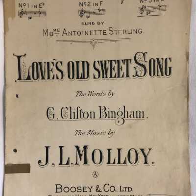 'Love's Old Sweet Song' Sheet Music