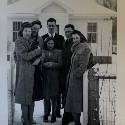 ‘Mrs. Murphy, Alice Rines, Dr. Murphy… Wrinch Memorial Hospital, Hazelton Xmas 1943’