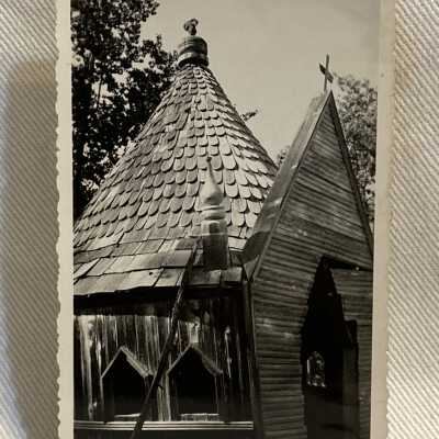 'Gravehouse in Old Hazelton Indian Cemetery... Sept 1943'
