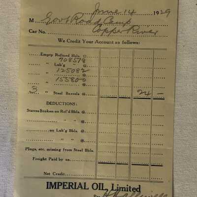 'Imperial Oil Credit 1929'