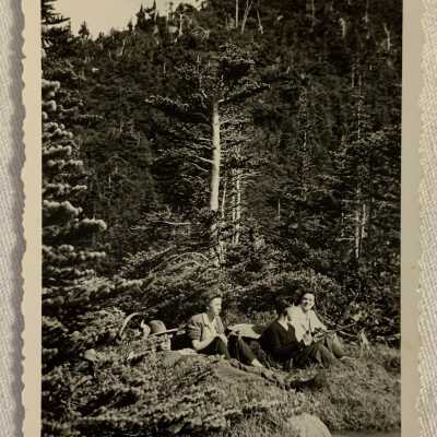 '... shores of Top Lake July 1944'