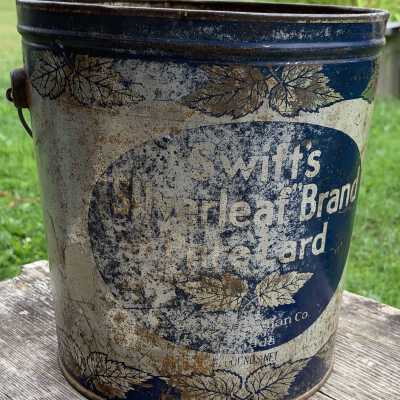 ‘Swift’s “Silverleaf” Brand Pure Lard’ Pail