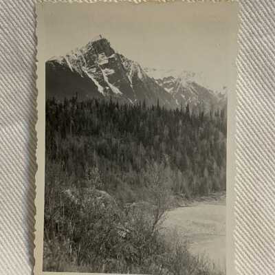 'Roche Deboula + Bulkley River from Hagwilget May 1949'