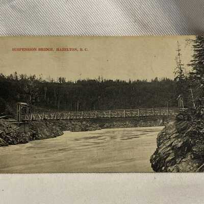 'Suspension Bridge, Hazelton, B.C.'