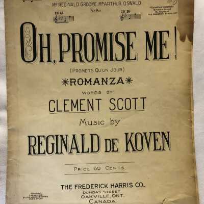 'Oh Promise Me' Sheet Music