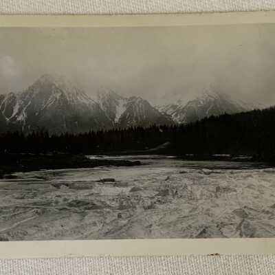 'Ice jam at Four Mile Canyon... April 1943'