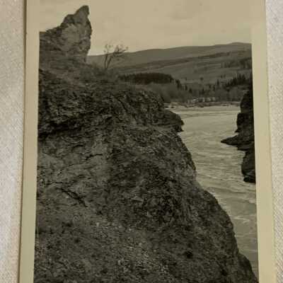 ‘ Bulkley Canyon at Moricetown… June 1945’