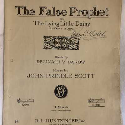 'The False Prophet' Sheet Music