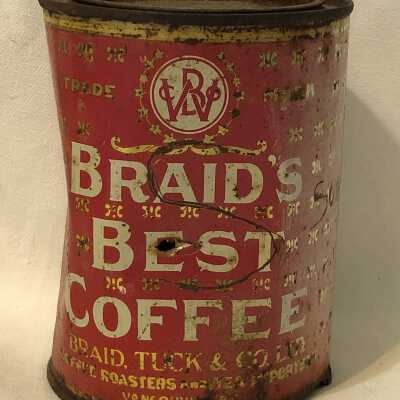 'Braid's Best Coffee' Tin