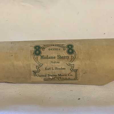 'Madame Sherry' Player Piano Roll