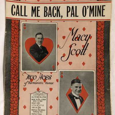 'Call Me Back, Pal O'Mine' Sheet Music
