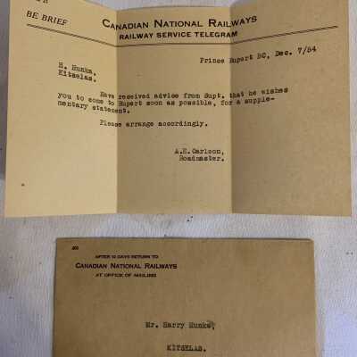 Canadian National Railways Letter