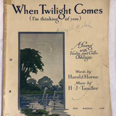'When Twilight Comes' Sheet Music