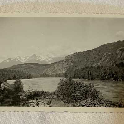 ‘Looking down Skeena River… June 1944’
