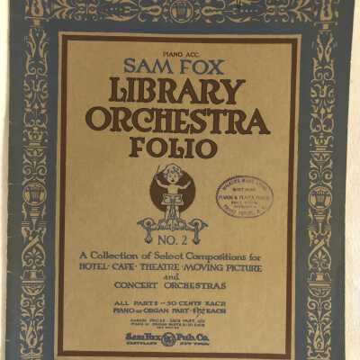 'Piano Sam Fox Library Orchestra Folio No 2'
