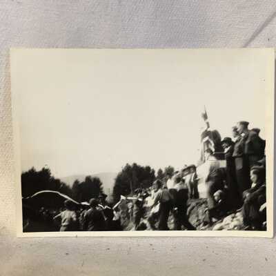 'Cutting the Ribbon to open the road to Rupert 1944 Sept 4'