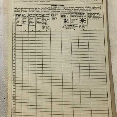 'Aircraft Flash Message Record' Pad