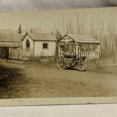 'Gravehouses in Old Indian Cemetary at Hazelton July 1933'