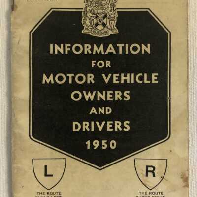 'Information for Motor Vehicle Owners and Drivers 1950'