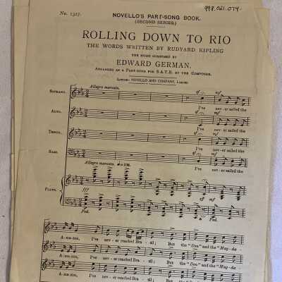 'Rolling Down to Rio' Sheet Music