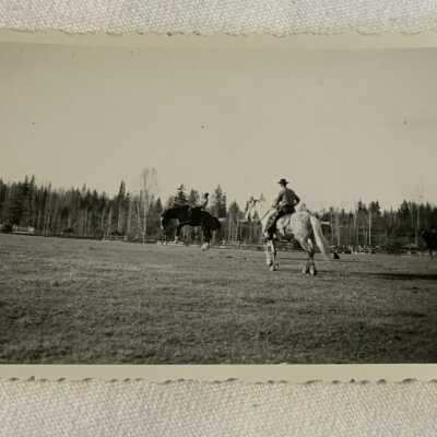 ‘Indian Stampede - Kispiox May 1949’