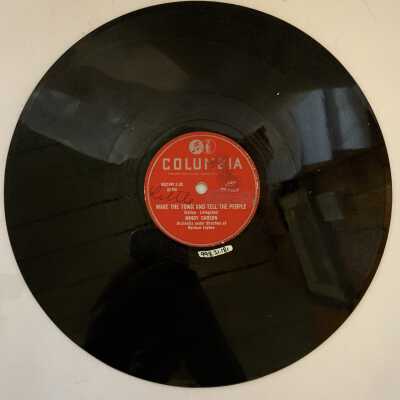 'Wake the Town and Tell the People; Hold me Tight' Record