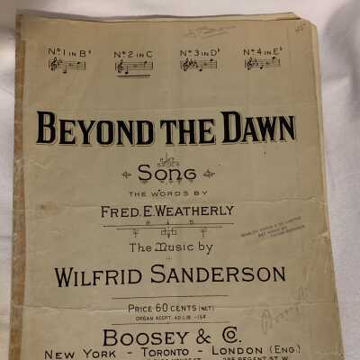 'Beyond the Dawn' Sheet Music
