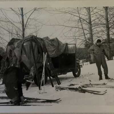 ‘At New Hazelton, Fev. 1945’