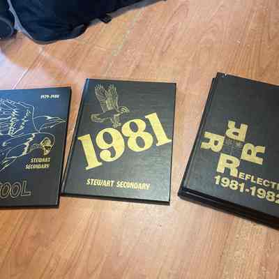 Stewart secondary yearbooks 79-82