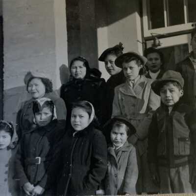 ‘Christmas Day - Patients of W.M. Hospital Hazelton - 1944’