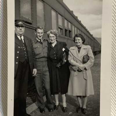 ‘Conductor Pete Johnson… New Hazelton Oct. 1944’