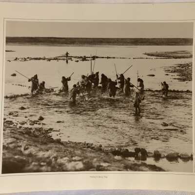 'Fishing in Stone Trap' Print