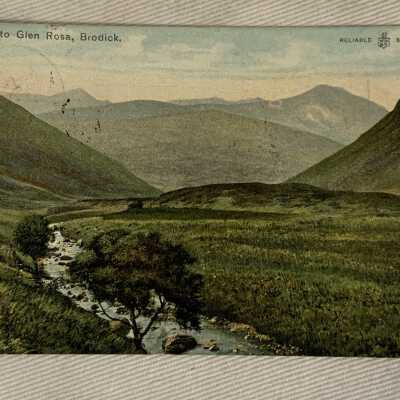'Entrance to Glen Rose, Brodick' 1905