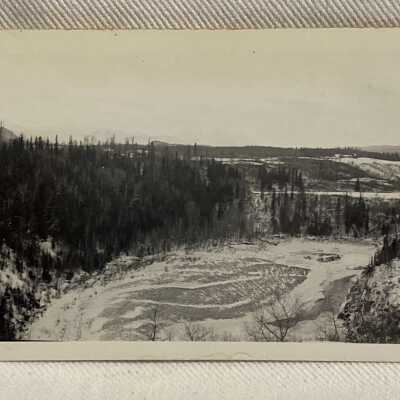 'Looking westward down canyon...'