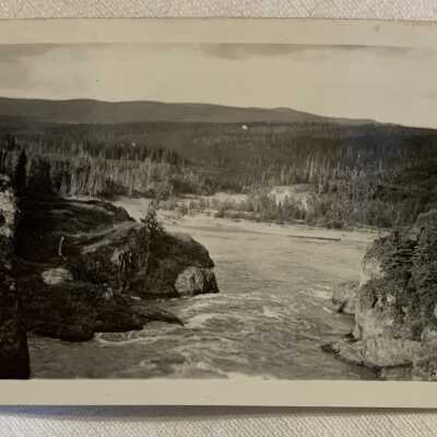 ‘Bulkley Canyon near Moricetown Sept. 1946’