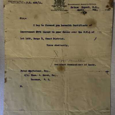 'Certificate of Improvement 1914'