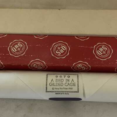 'A Bird in a Gilded Cage' Piano Player Roll