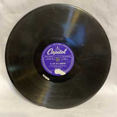 'If I Love You a Mountain; My Shining Hour' Record