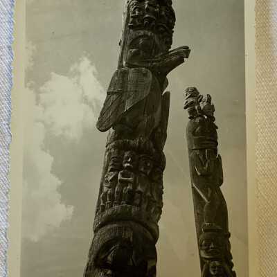 ‘Totems at Kitwancool June 1944’