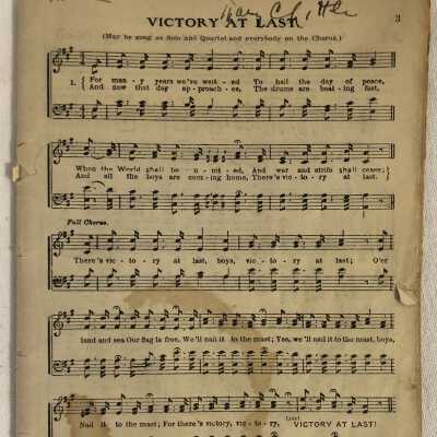 'Victory at Last' Sheet Music