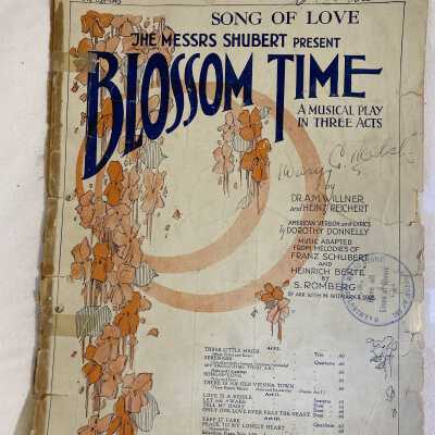 'Blossom Time' Sheet Music