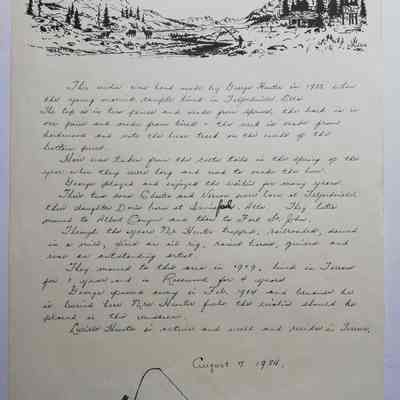Letter about George Hunter's Violin