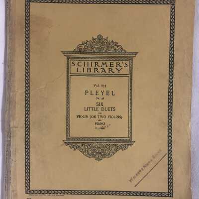 'Schirmers Library Vol 833'