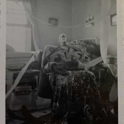 ‘Bedroom Scene Christmas Day Hazelton 1944’