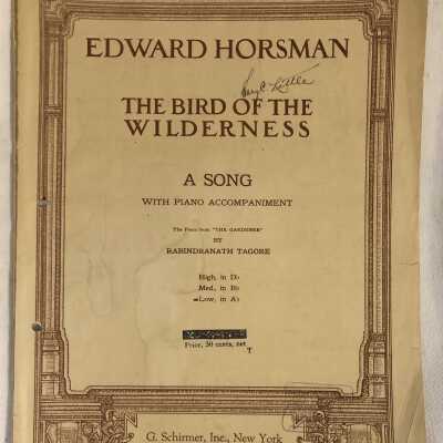 'The Bird of the Wilderness' Sheet Music