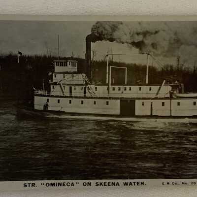 ‘Str. “Omineca” on Skeena Water’