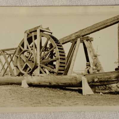 '... Indian freight dugout at Quesnel Aug 1929'