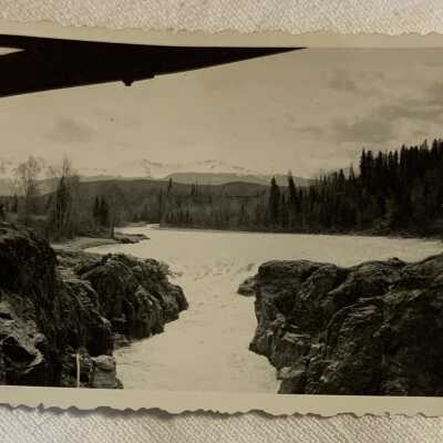 ‘Bulkley Canyon at Moricetown May 1949’
